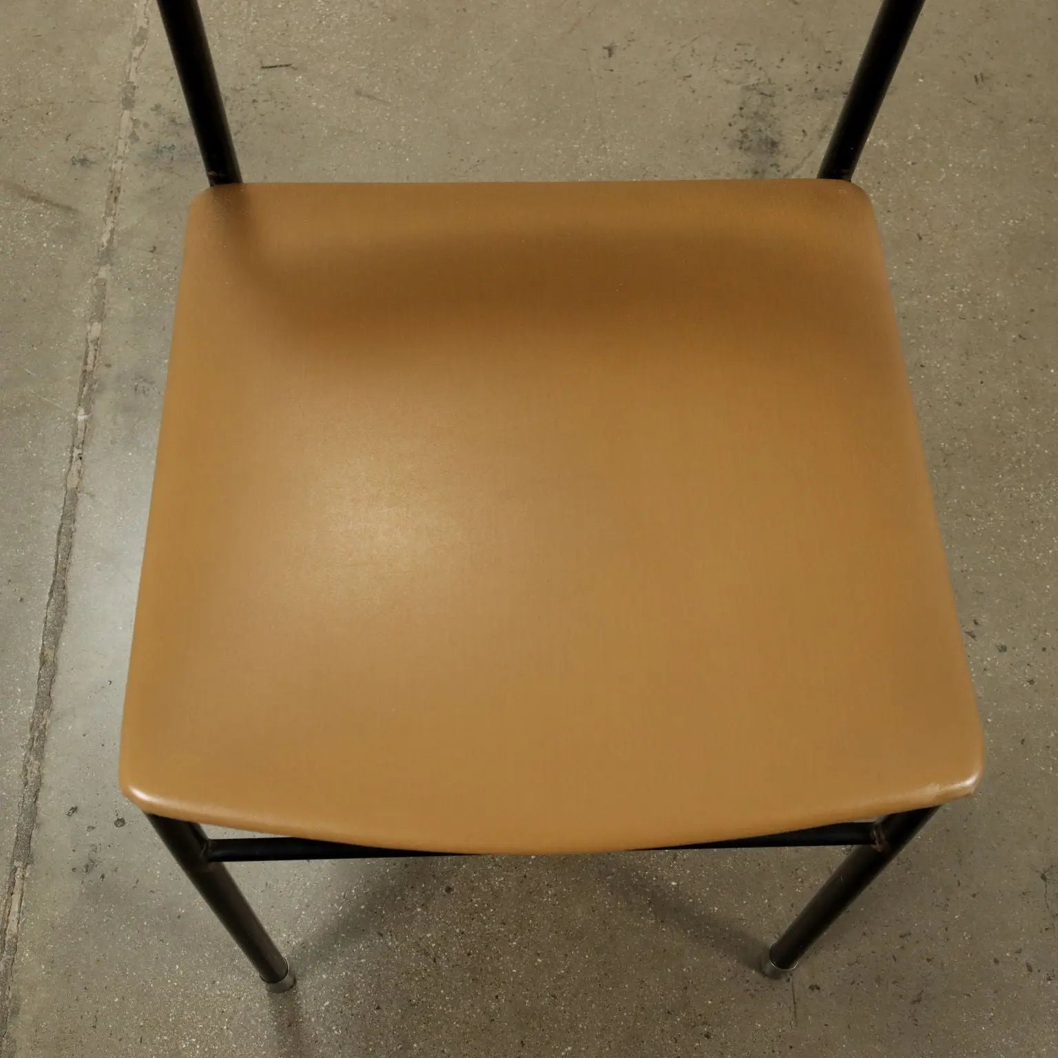 Vintage 1960s Chairs Enamelled Metal Leatherette Foam Upholstery | Modernism | Chairs