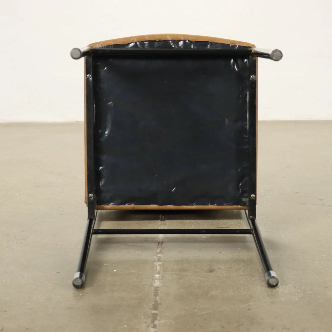 Vintage 1960s Chairs Enamelled Metal Leatherette Foam Upholstery | Modernism | Chairs