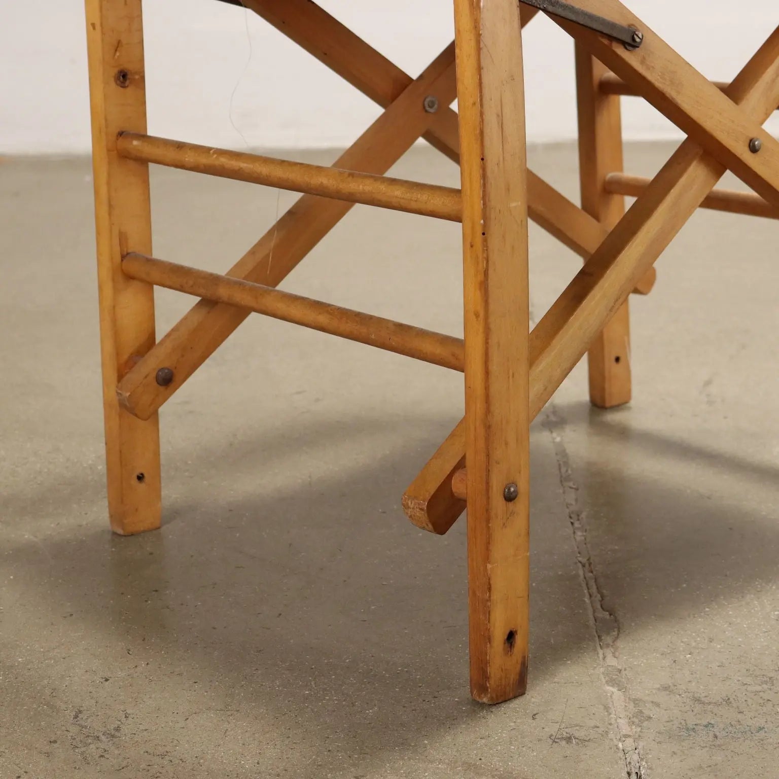 Vintage 1950s-60s Folding Chair Beech Fabric Italy | Modernism | Chairs