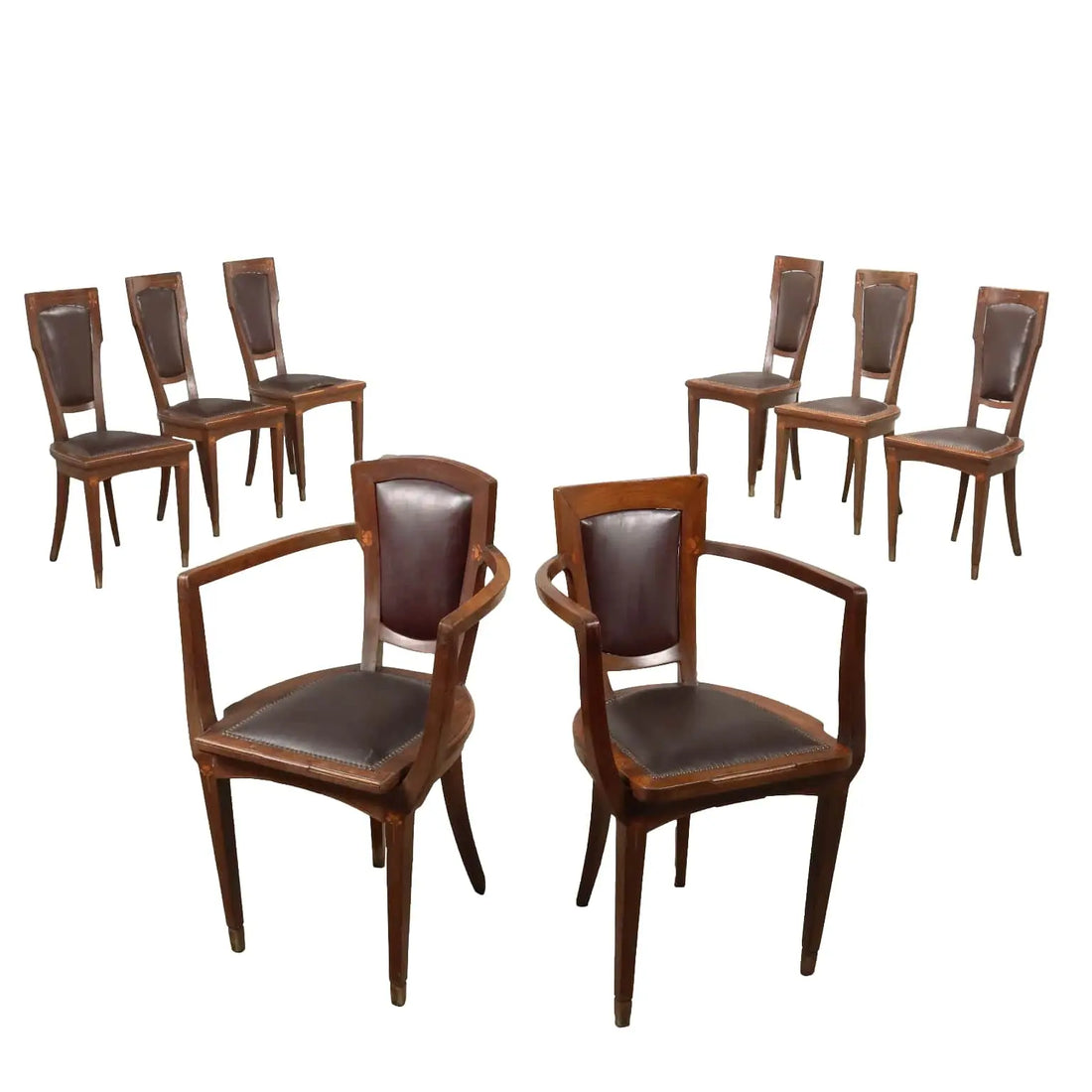 Liberty Chairs and Armchairs in Mahogany - Early 20th Century