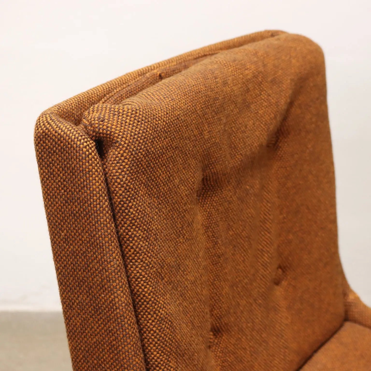 Group of 5 Vintage 1970s Chairs Chromed Metal Fabric Italy | Modernism | Chairs