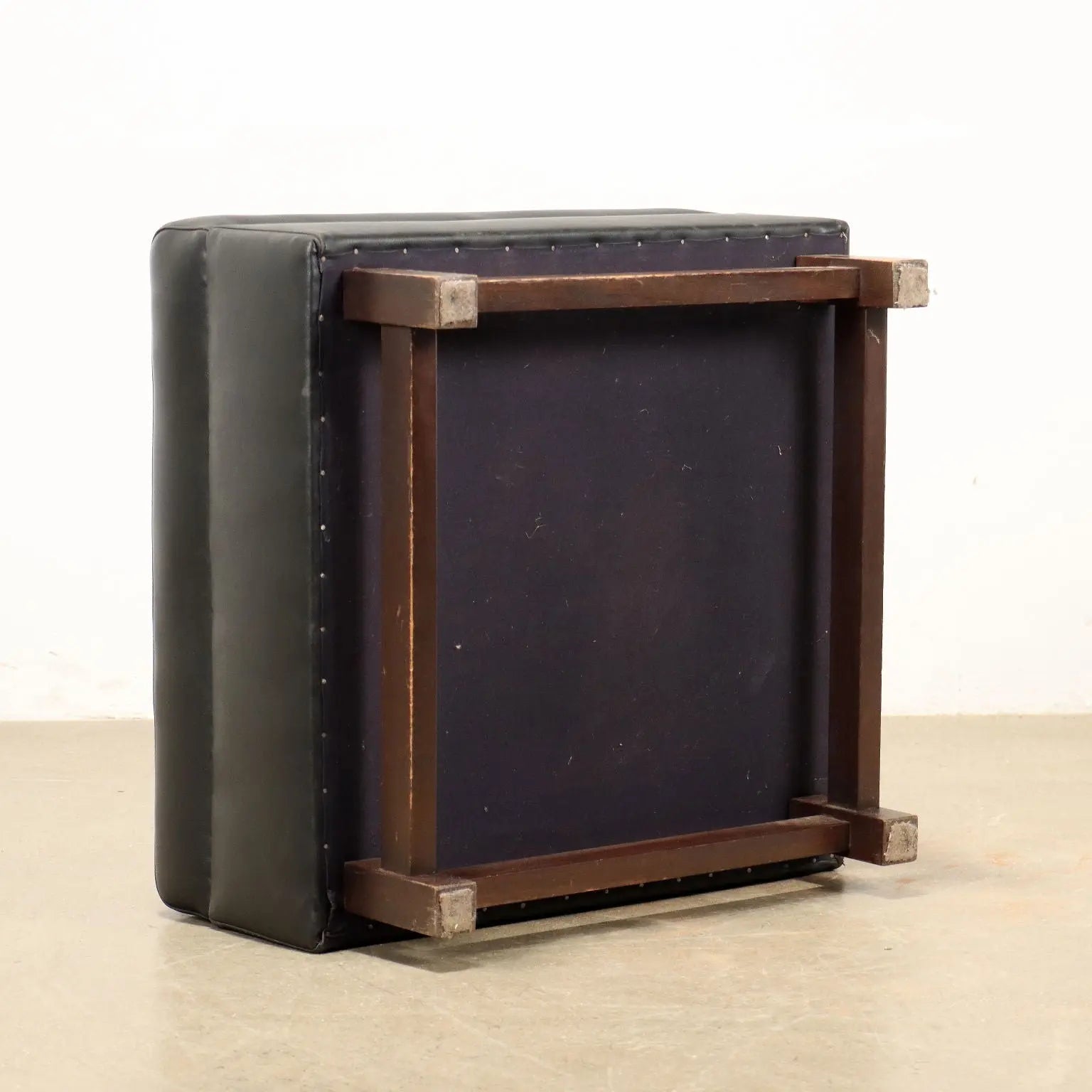 Vintage 1960s Pouf Wood Foam Italy | Modernism | Chairs