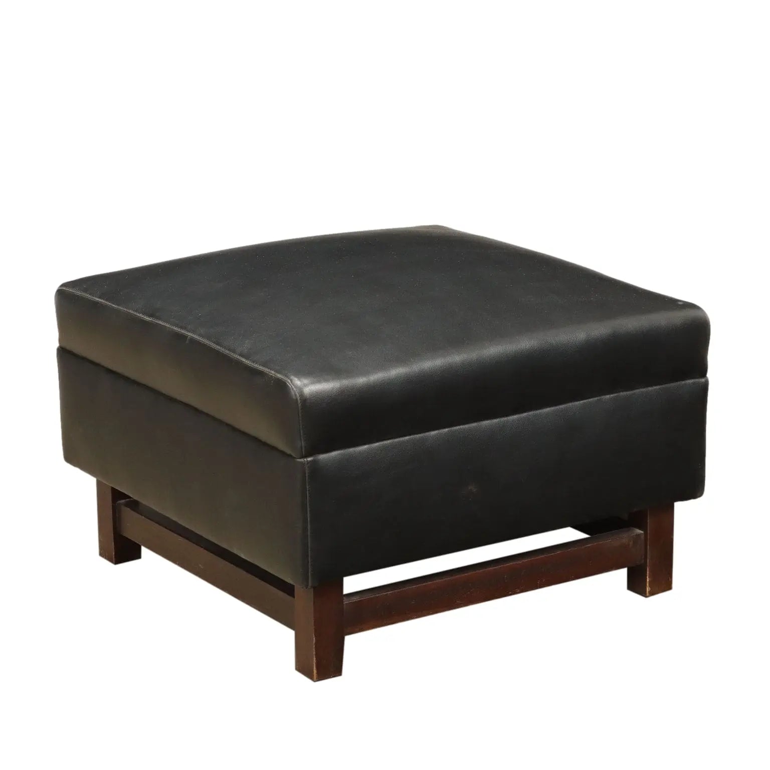 Vintage 1960s Pouf Wood Foam Italy | Modernism | Chairs