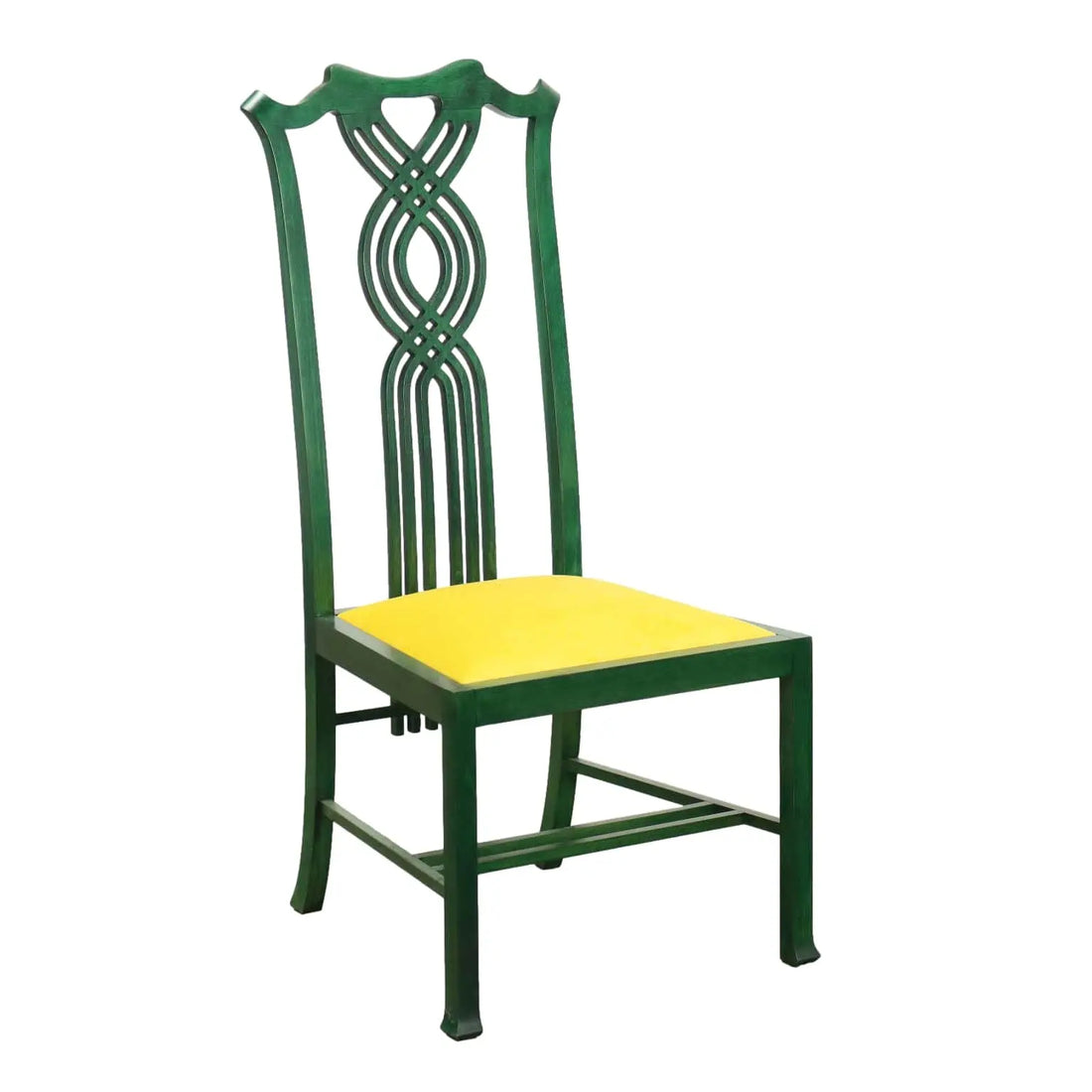 Vintage Giorgetti Chair Wood Velvet Italy 1980s | Modernism | Chairs