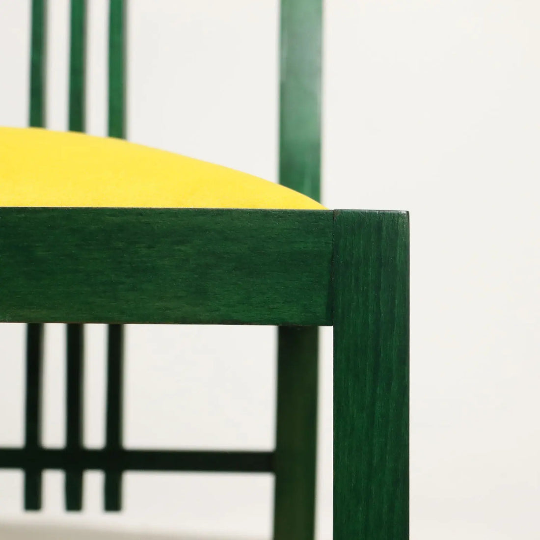 Vintage Giorgetti Chair Wood Velvet Italy 1980s | Modernism | Chairs