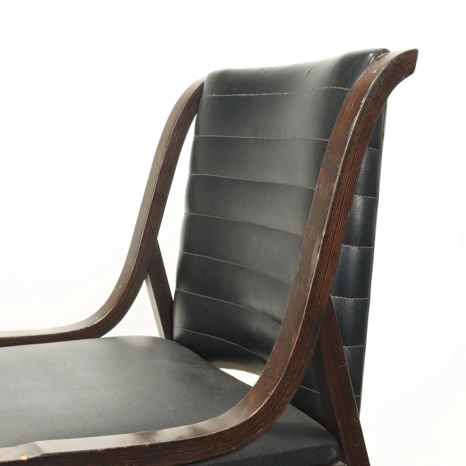 Vintage Chairs Beech Leatherette Italy 1960s | Modernism | Chairs