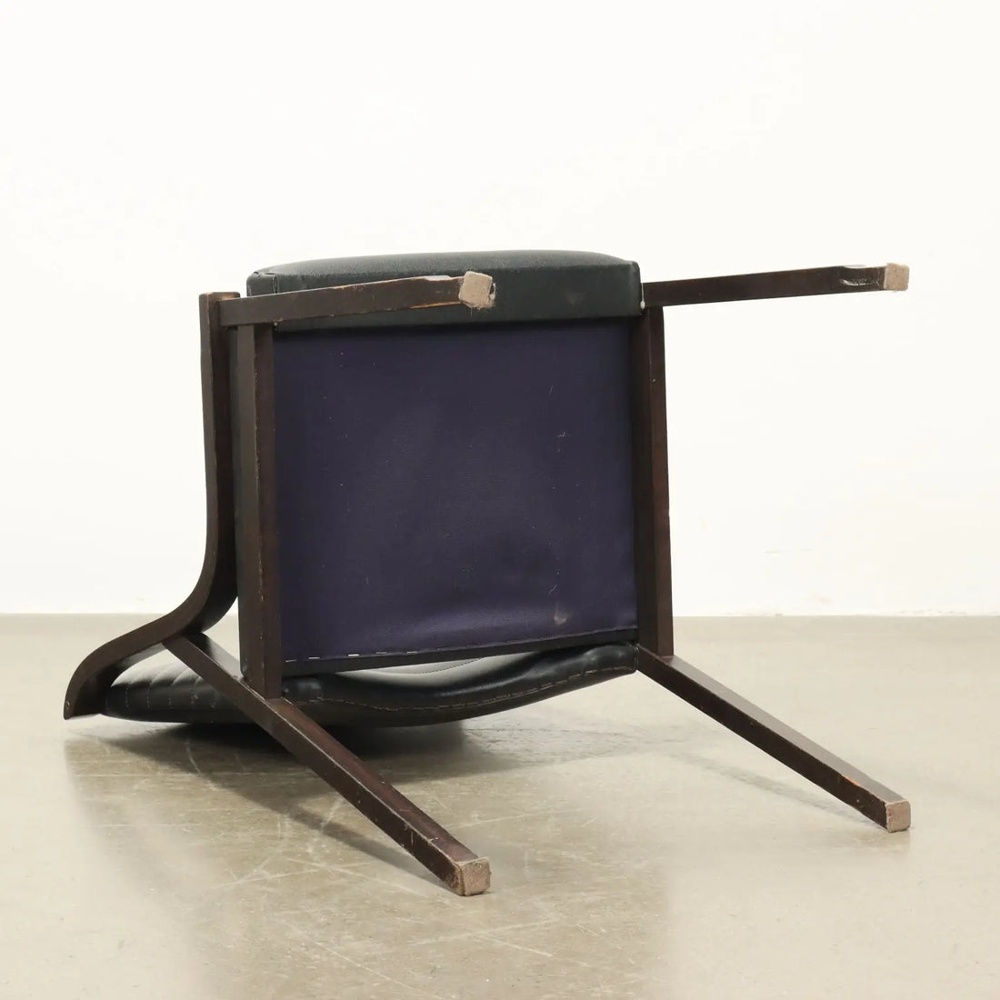 Vintage Chairs Beech Leatherette Italy 1960s | Modernism | Chairs