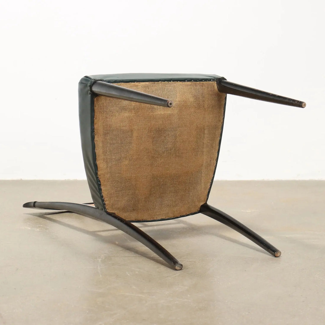 Vintage Chairs Wood Leatherette Design Italy 1950s | Modernism | Chairs
