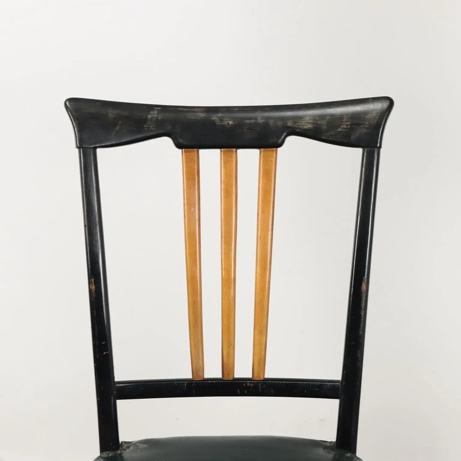 Vintage Chairs Wood Leatherette Design Italy 1950s | Modernism | Chairs