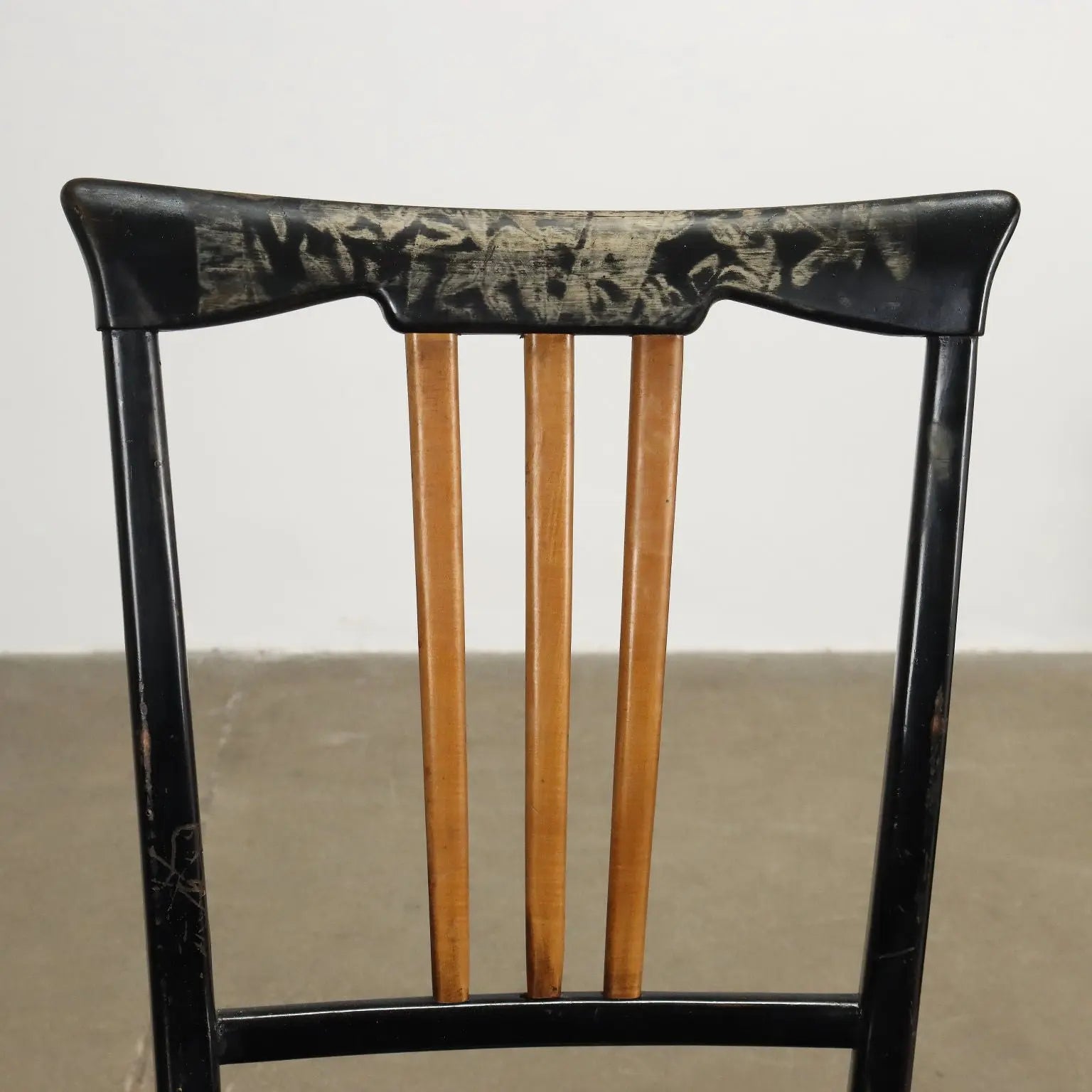 Vintage Chairs Wood Leatherette Design Italy 1950s | Modernism | Chairs