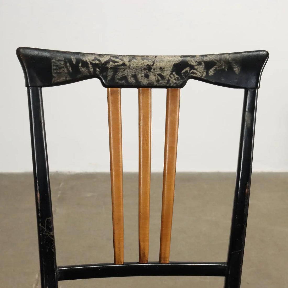 Vintage Chairs Wood Leatherette Design Italy 1950s | Modernism | Chairs