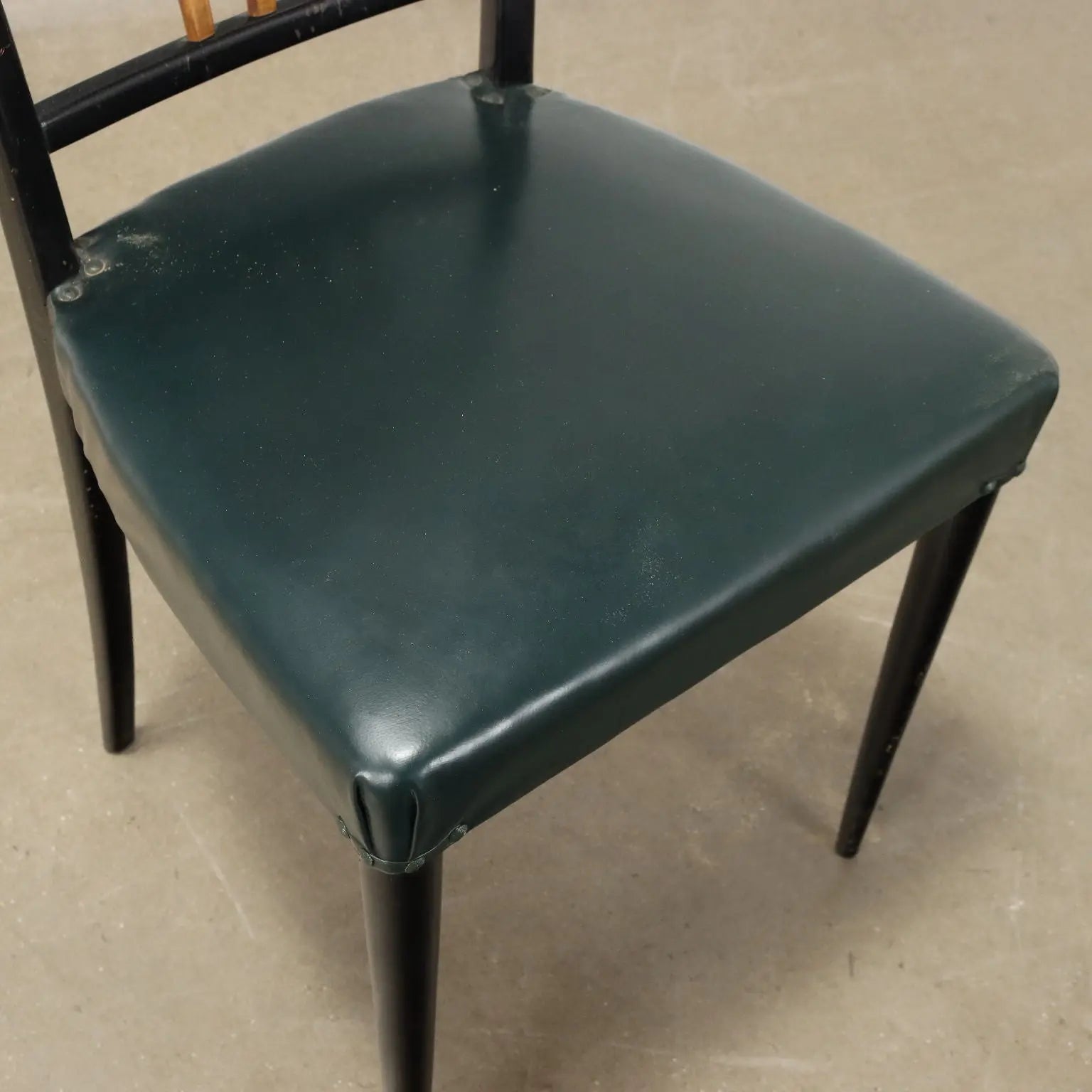 Vintage Chairs Wood Leatherette Design Italy 1950s | Modernism | Chairs