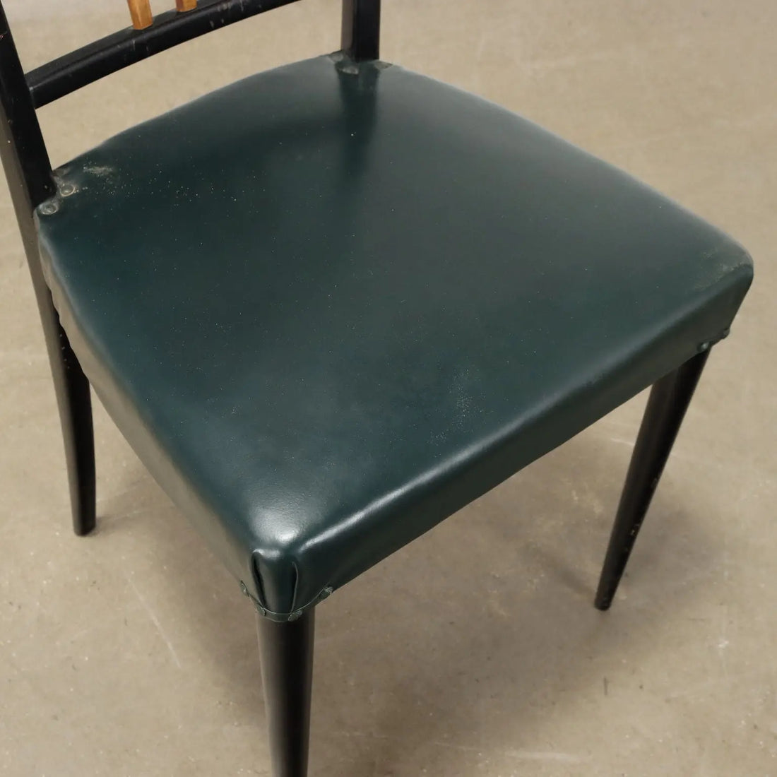 Vintage Chairs Wood Leatherette Design Italy 1950s | Modernism | Chairs