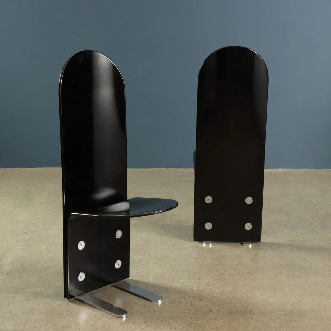 Armet Pellicano Chairs Vintage Design Luigi Saccardo Steel Wood | Modernism  Chairs
