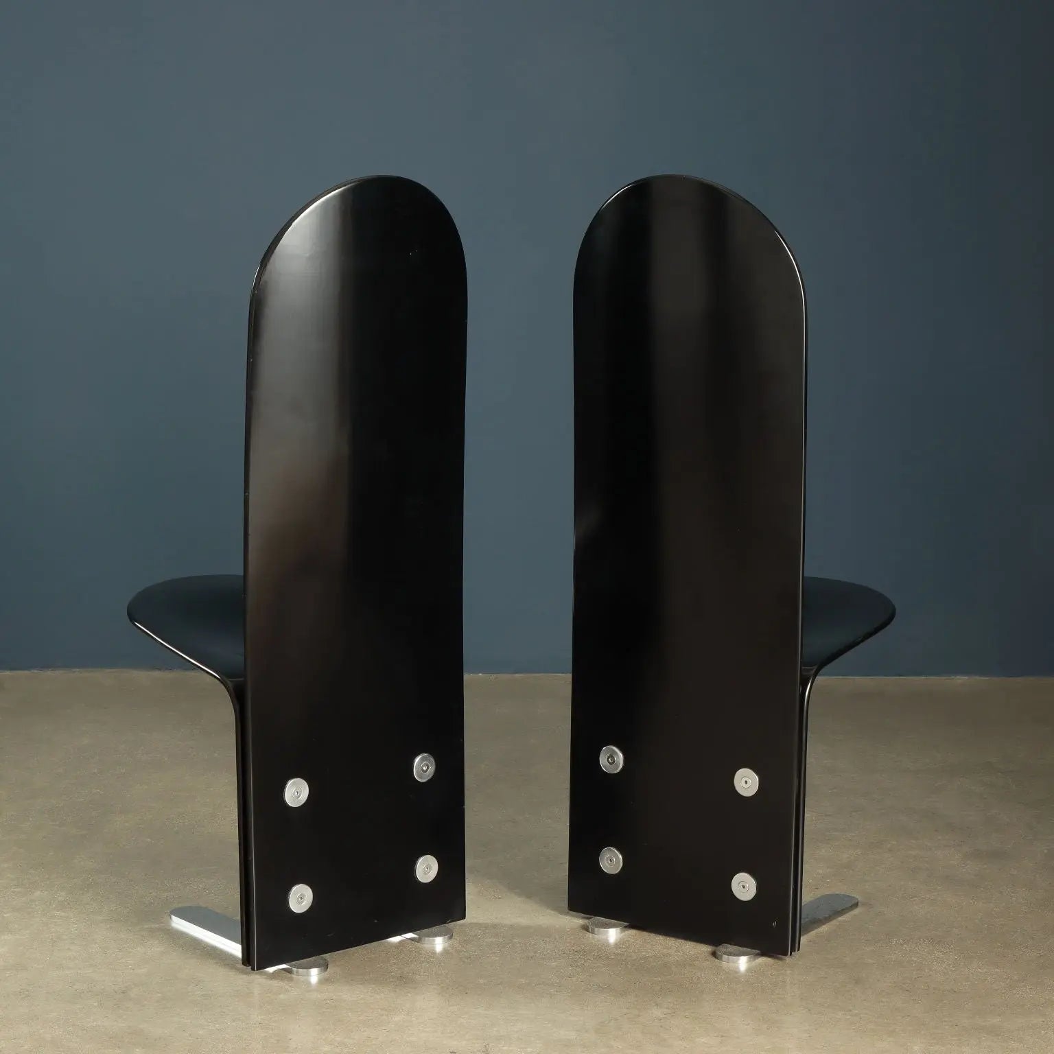 Armet Pellicano Chairs Vintage Design Luigi Saccardo Steel Wood | Modernism  Chairs