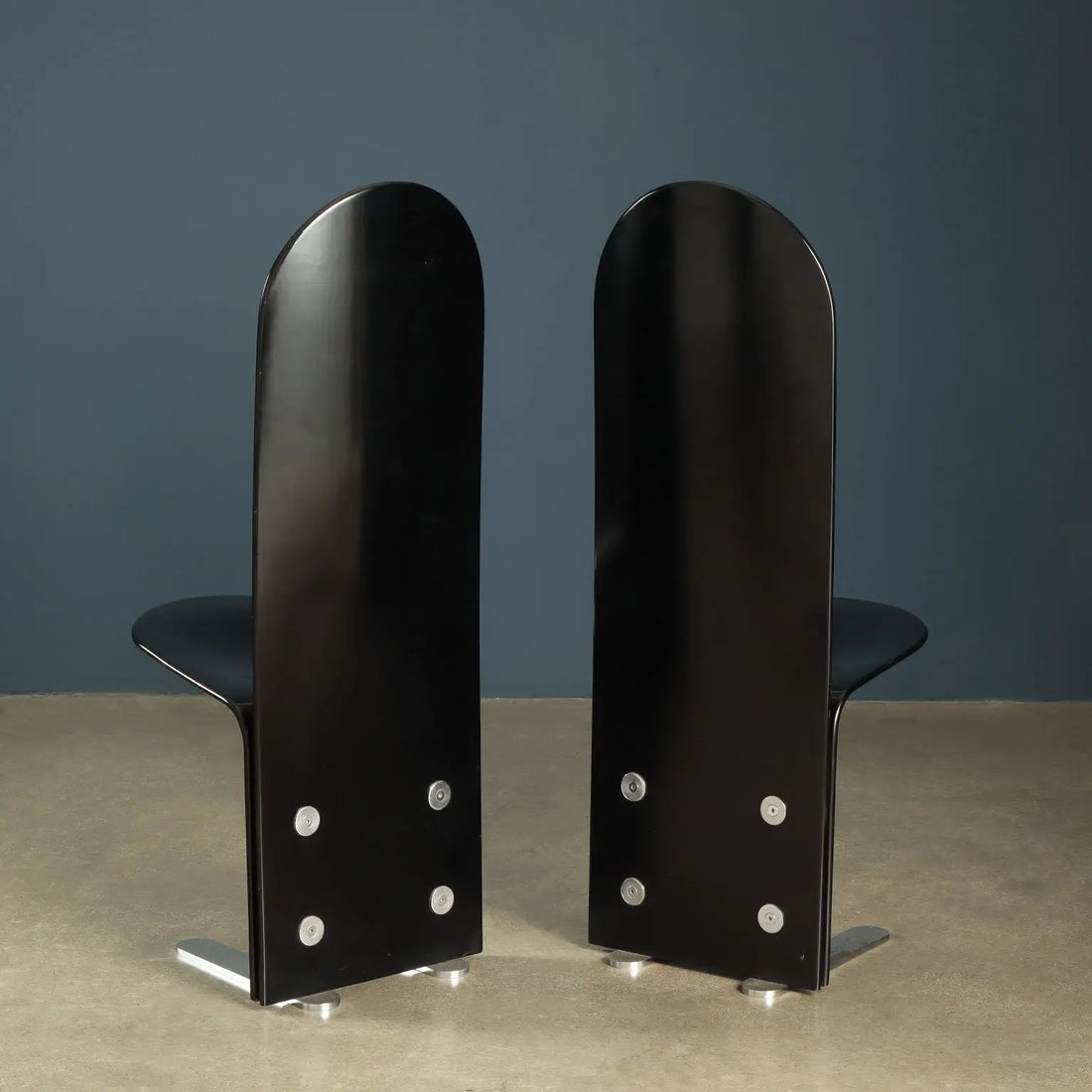 Armet Pellicano Chairs Vintage Design Luigi Saccardo Steel Wood | Modernism  Chairs
