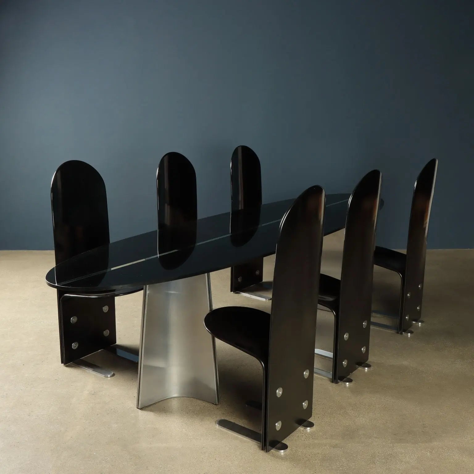Armet Pellicano Chairs Vintage Design Luigi Saccardo Steel Wood | Modernism  Chairs