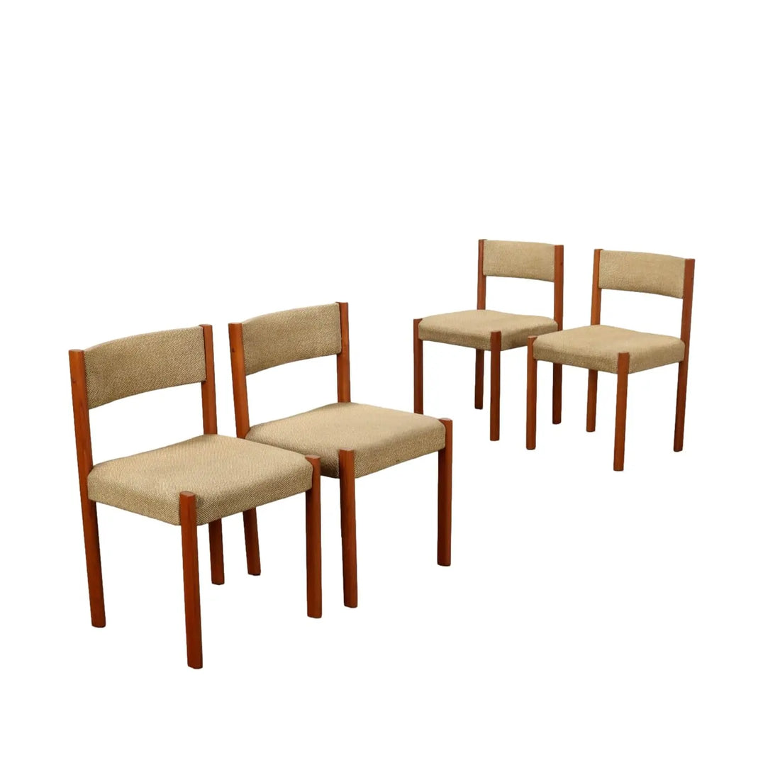 Vintage Dining Room Chairs Teak Fabric Denmark 1960s | Modernism | Chairs