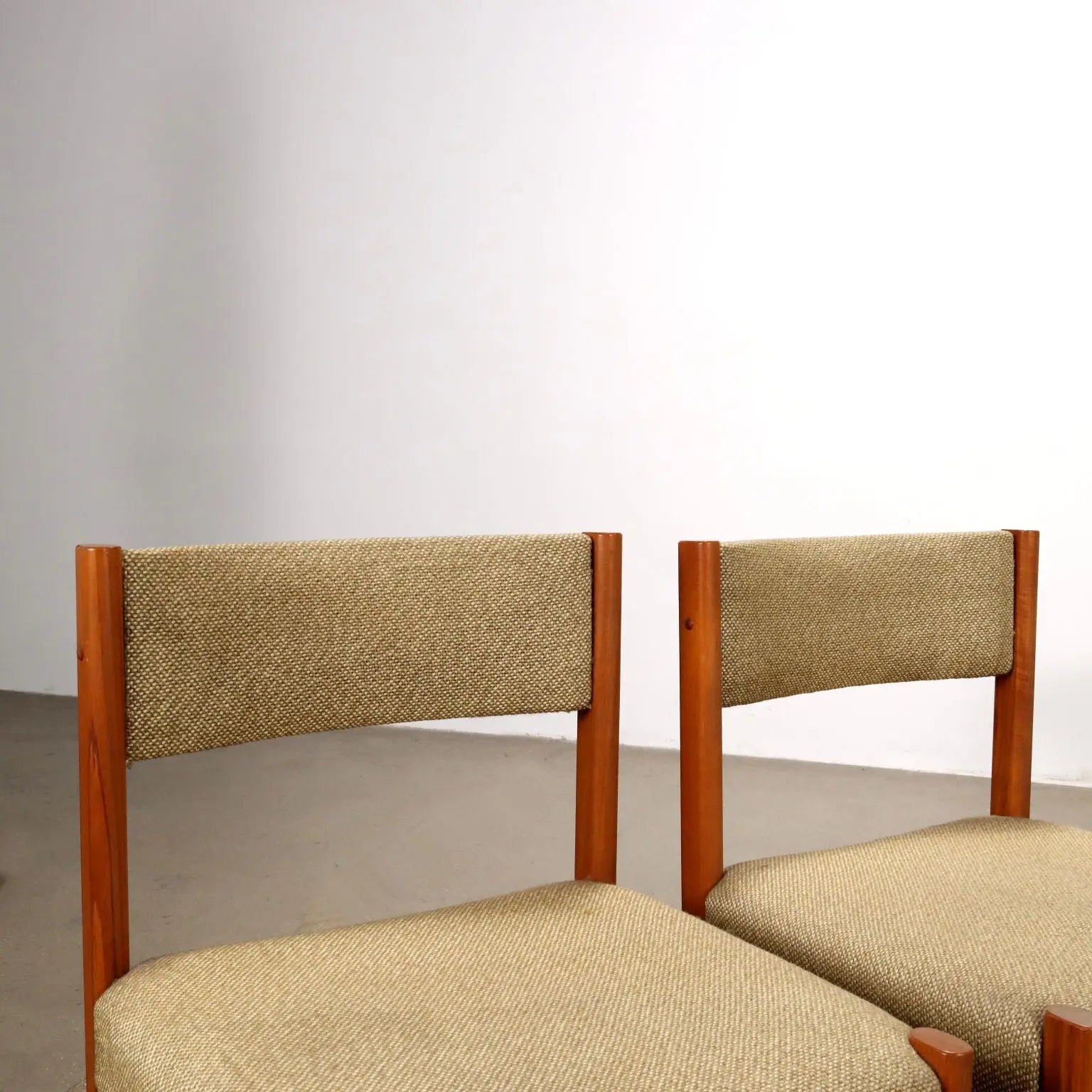 Vintage Dining Room Chairs Teak Fabric Denmark 1960s | Modernism | Chairs
