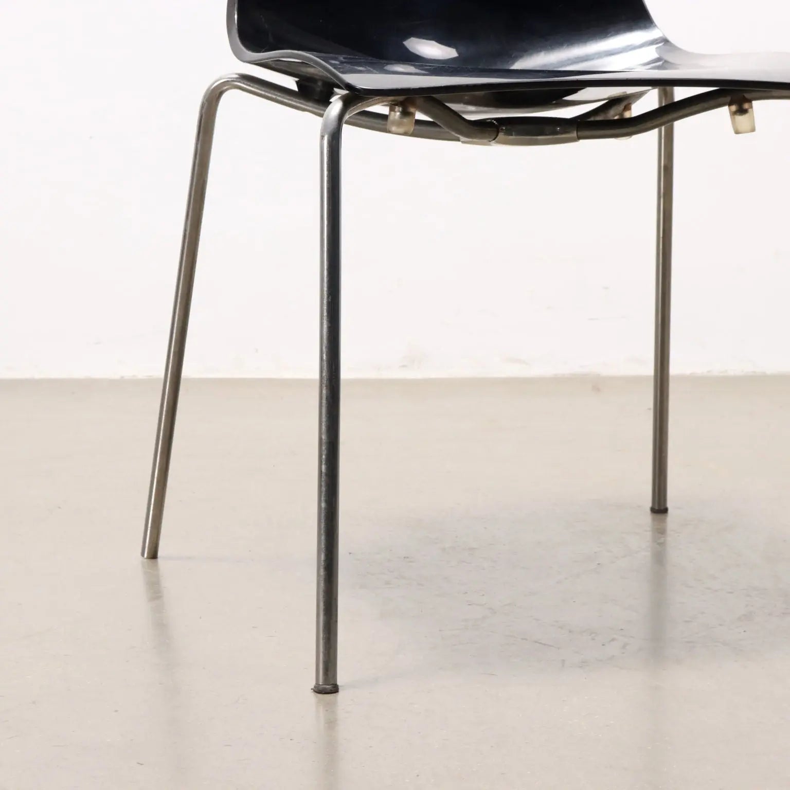 Vintage Chairs Plastic Material Chromed Metal Design Italy 1990s | Modernism | Chairs