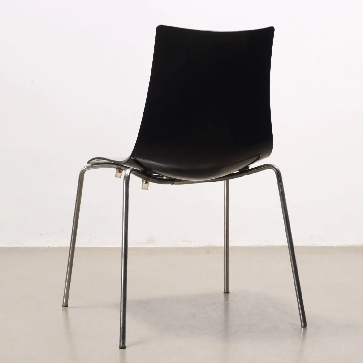 Vintage Chairs Plastic Material Chromed Metal Design Italy 1990s | Modernism | Chairs