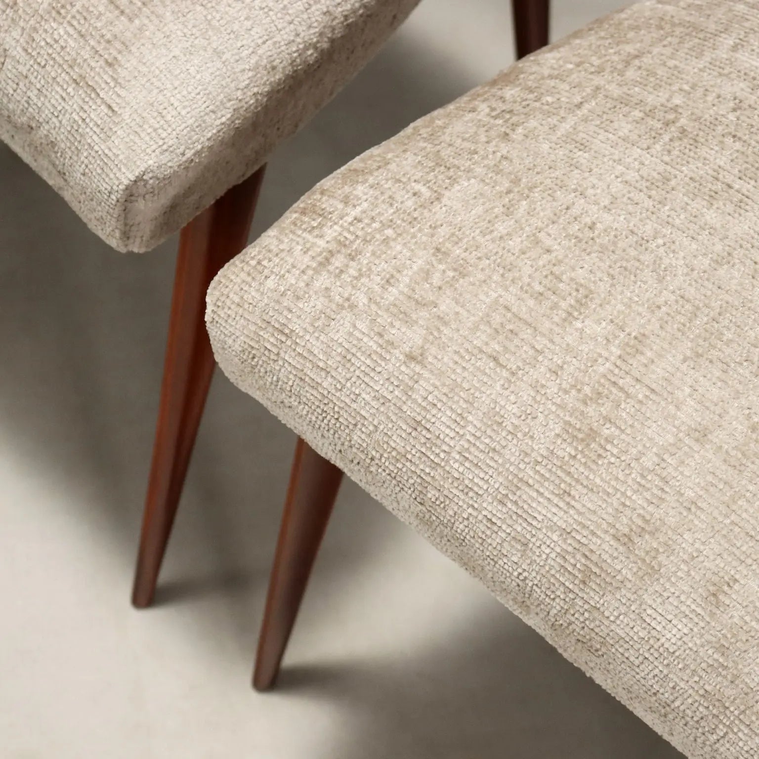 Vintage Chairs Beech Fabric Design Italy 1950s Restored | Modernism | Chairs