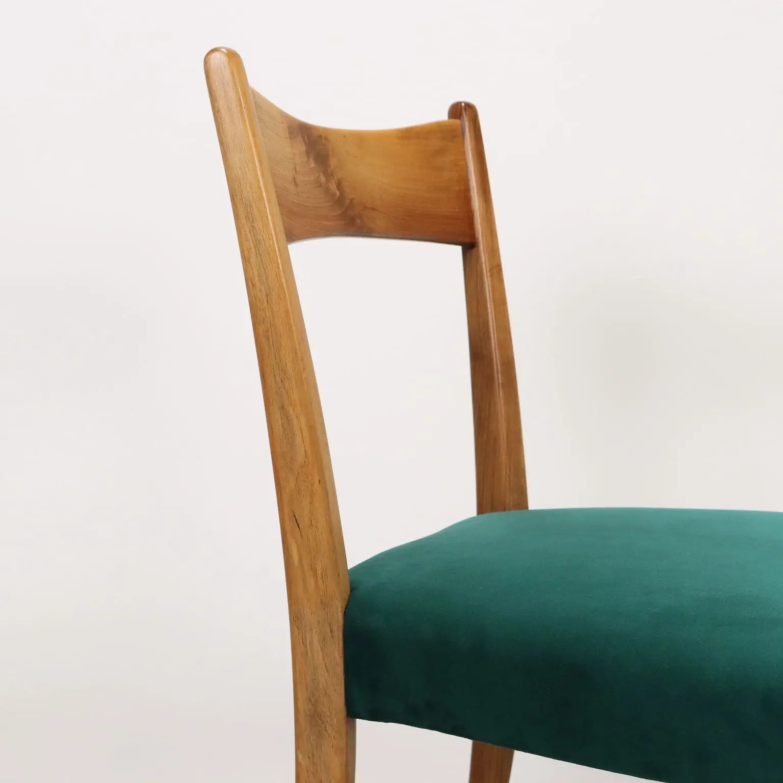 Vintage Living Room Chairs Beech Fabric Italy 1950s | Modernism | Chairs