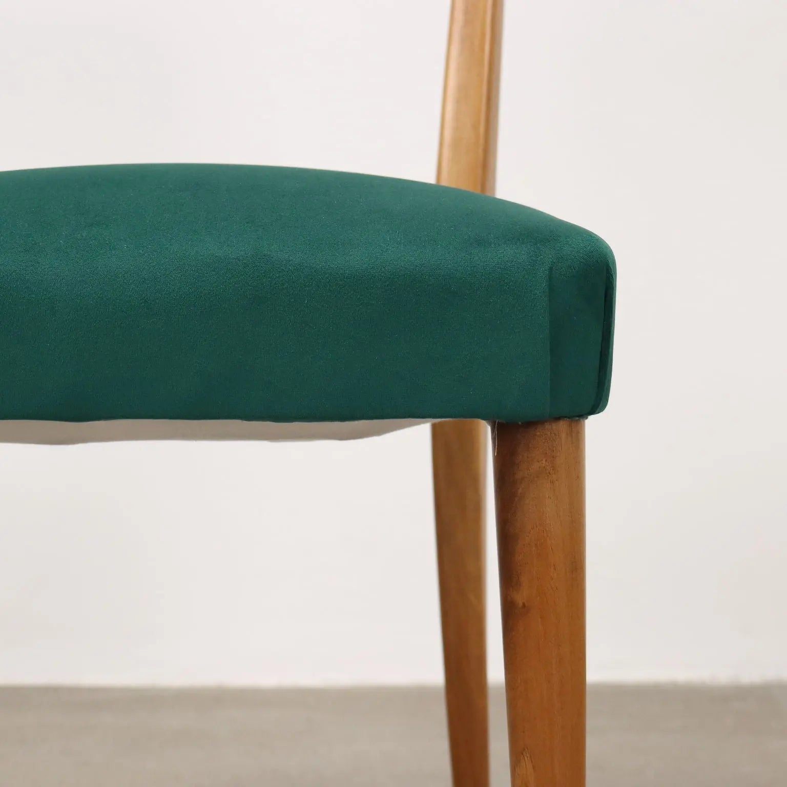 Vintage Living Room Chairs Beech Fabric Italy 1950s | Modernism | Chairs