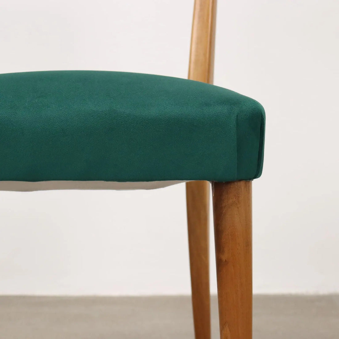 Vintage Living Room Chairs Beech Fabric Italy 1950s | Modernism | Chairs