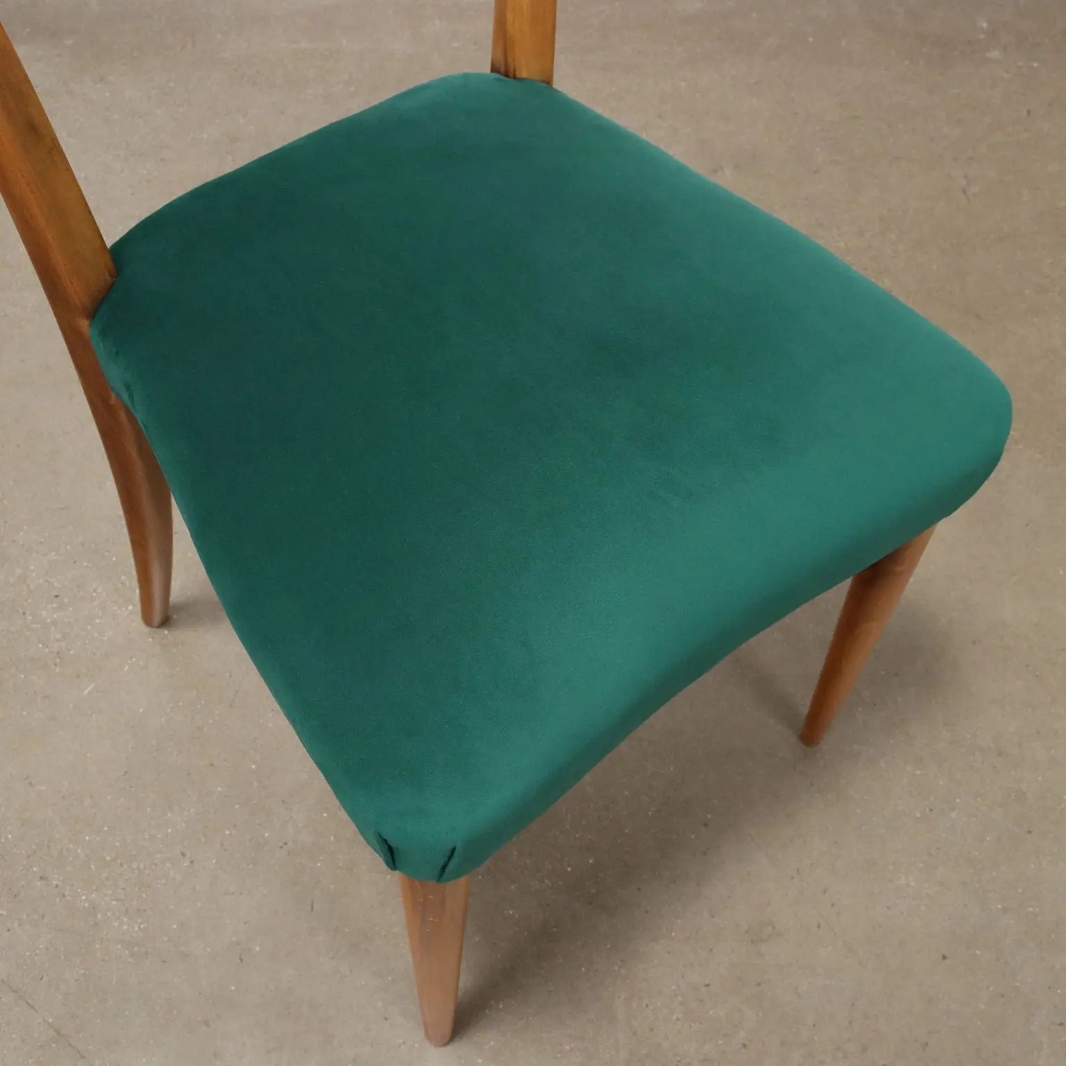 Vintage Living Room Chairs Beech Fabric Italy 1950s | Modernism | Chairs