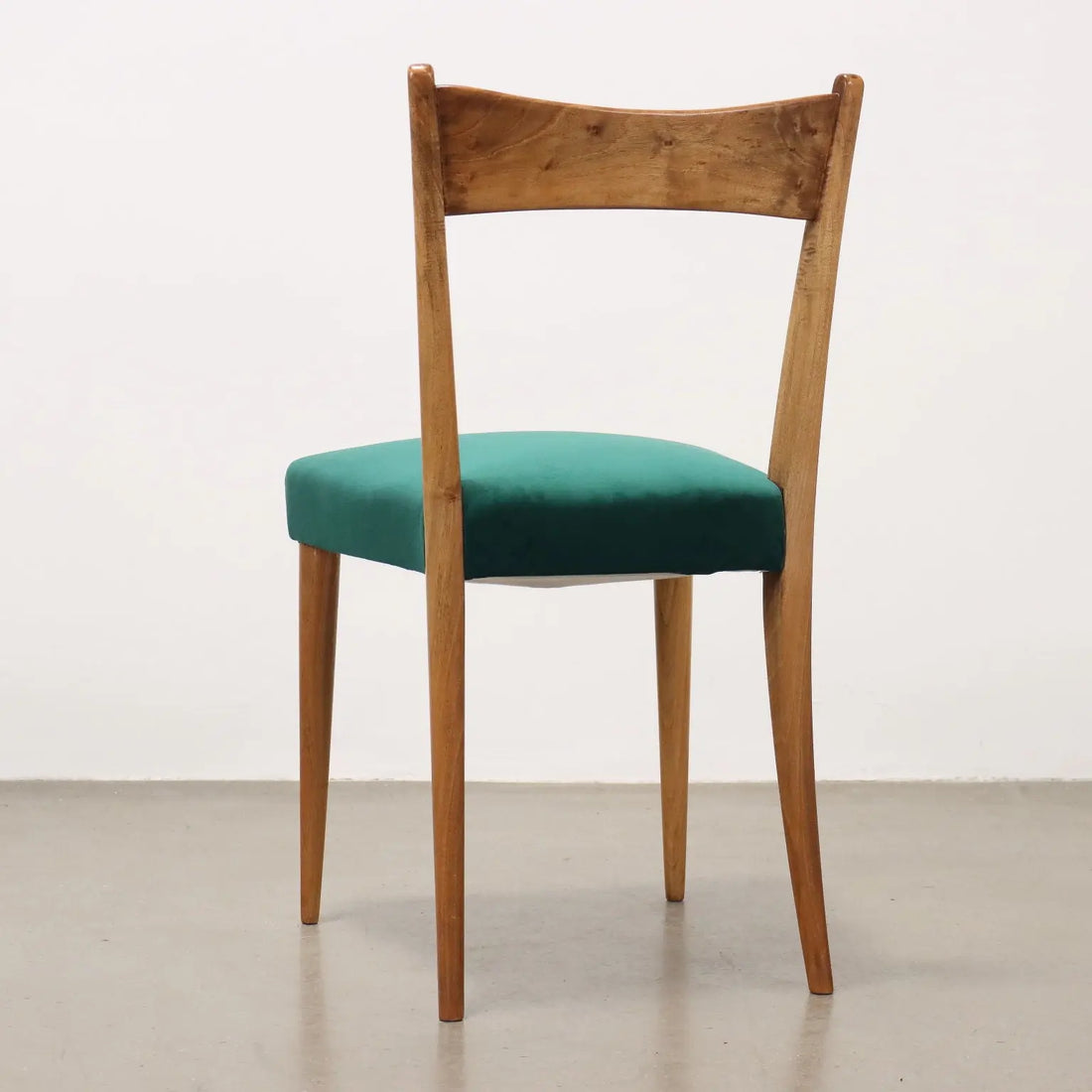 Vintage Living Room Chairs Beech Fabric Italy 1950s | Modernism | Chairs