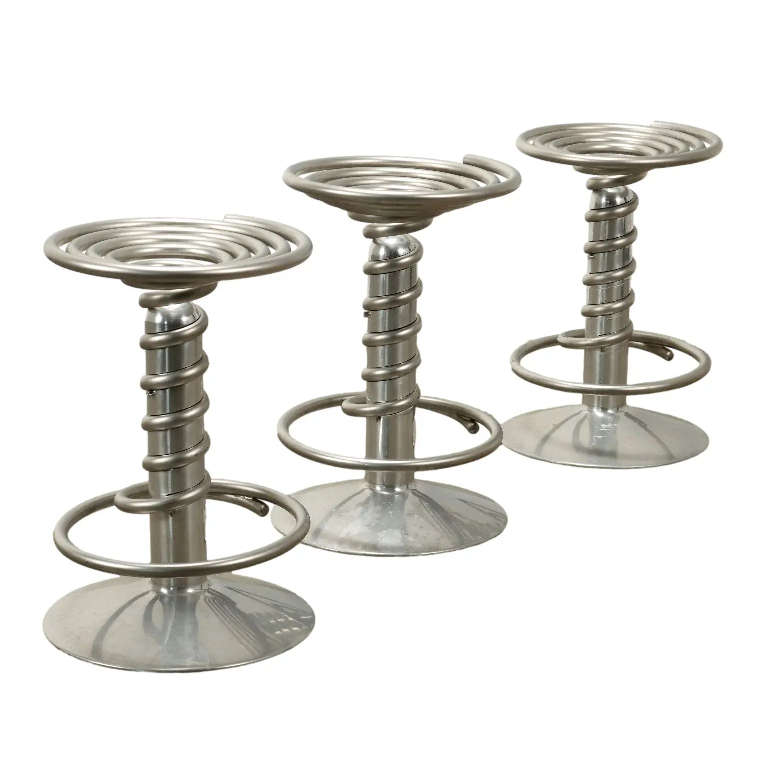 Driade Screw Stools Vintage Design Ron Arad Aluminium Metal 2000s | Modernism | Chairs