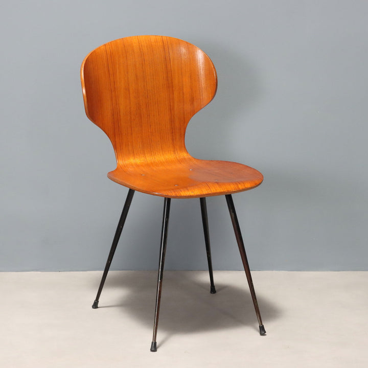 Vintage Chair Design Curved Plywood Italy 1960s | Modernism  Chairs