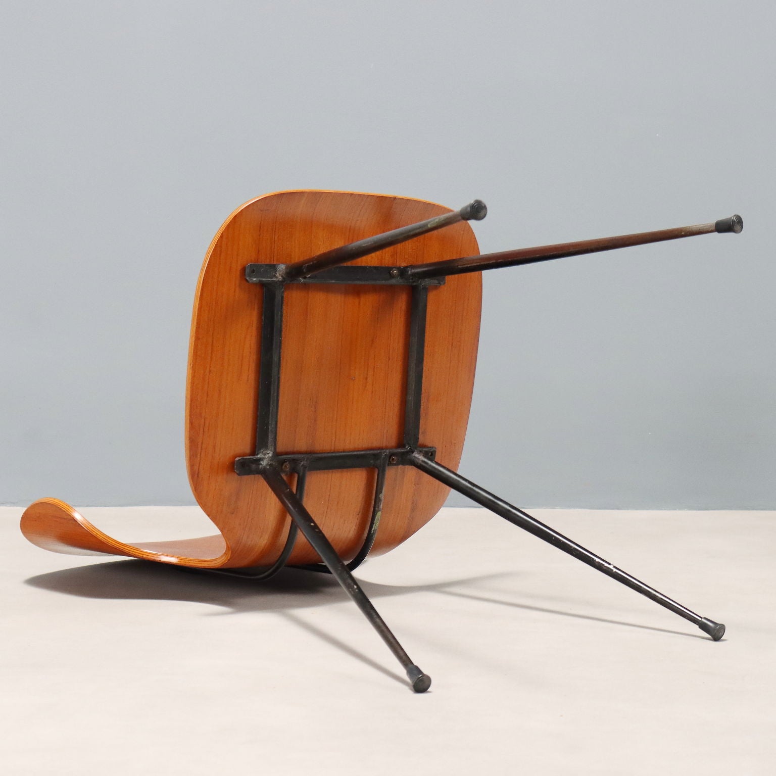 Vintage Chair Design Curved Plywood Italy 1960s | Modernism  Chairs