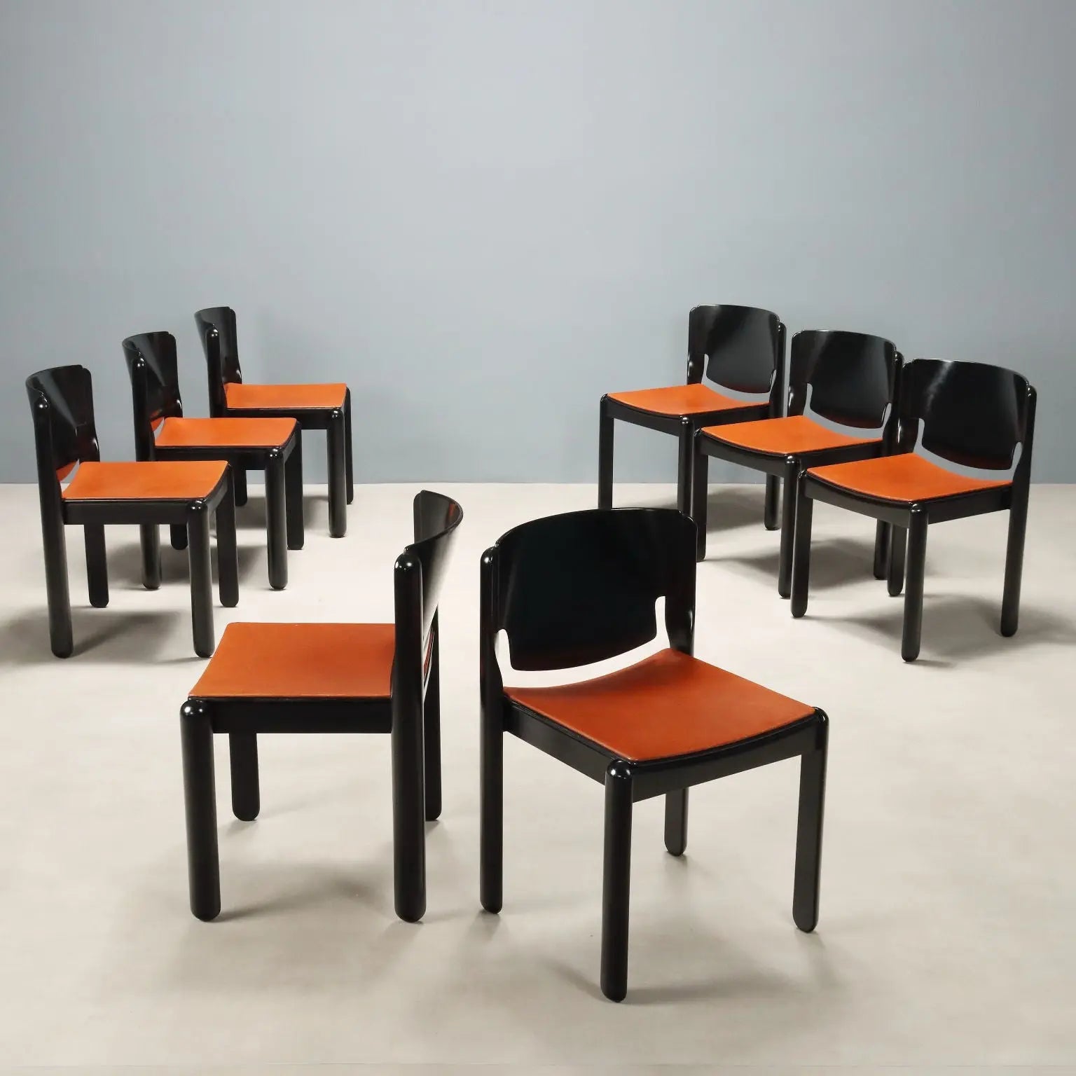 Cassina 122 Chairs Vintage Design Vico Magistretti Italy 1960s-1970s | Modernism | Chairs