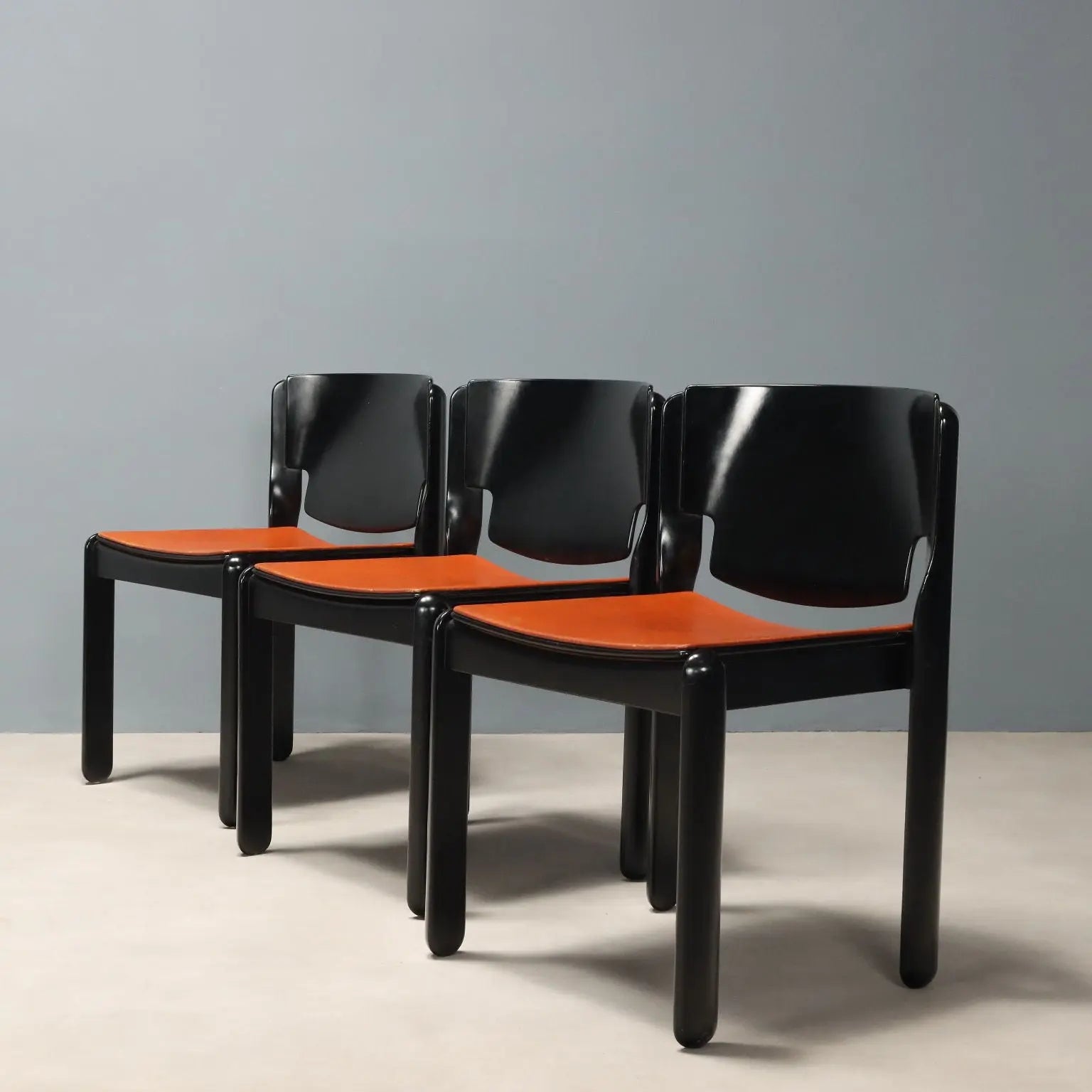 Cassina 122 Chairs Vintage Design Vico Magistretti Italy 1960s-1970s | Modernism | Chairs