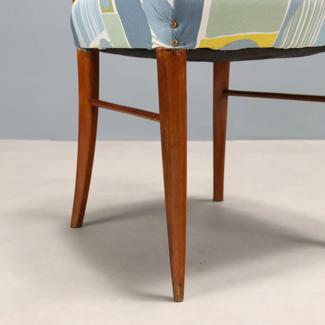 Vintage Chairs Beech Fabric Design Italy 1960s | Modernism | Chairs