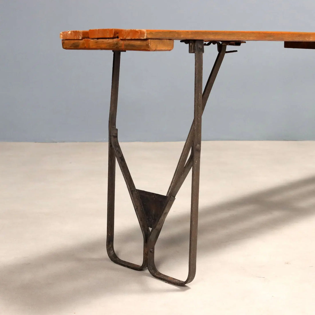 Vintage Bench Painted Beech Metal Design Italy 1960s | Modernism | Chairs