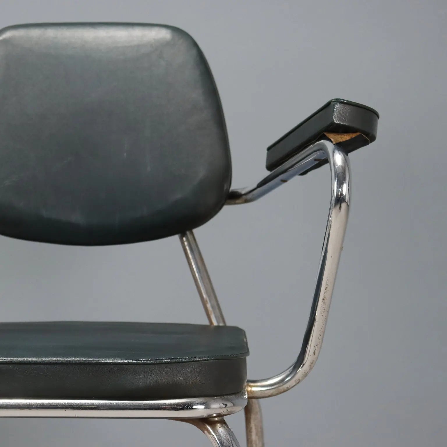 Vintage Chairs Leatherette Foam Chromed Metal Design Italy 1960s | Modernism | Chairs
