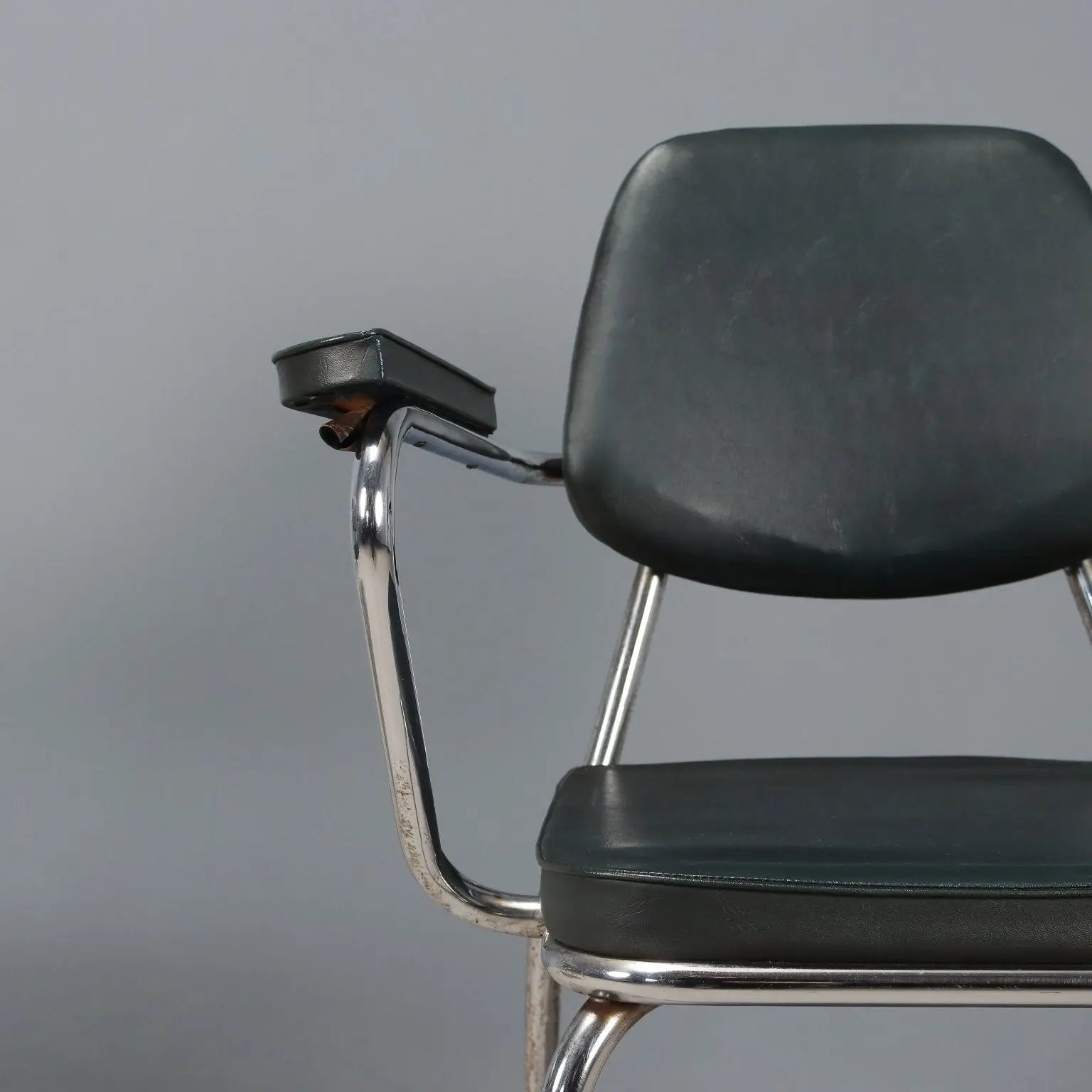 Vintage Chairs Chromed Metal Leatherette Design Italy 1960s-70s | Modernism | Chairs