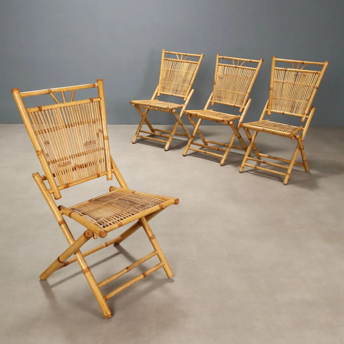 Vintage Bamboo Chairs Design Italy 1960s | Modernism | Chairs