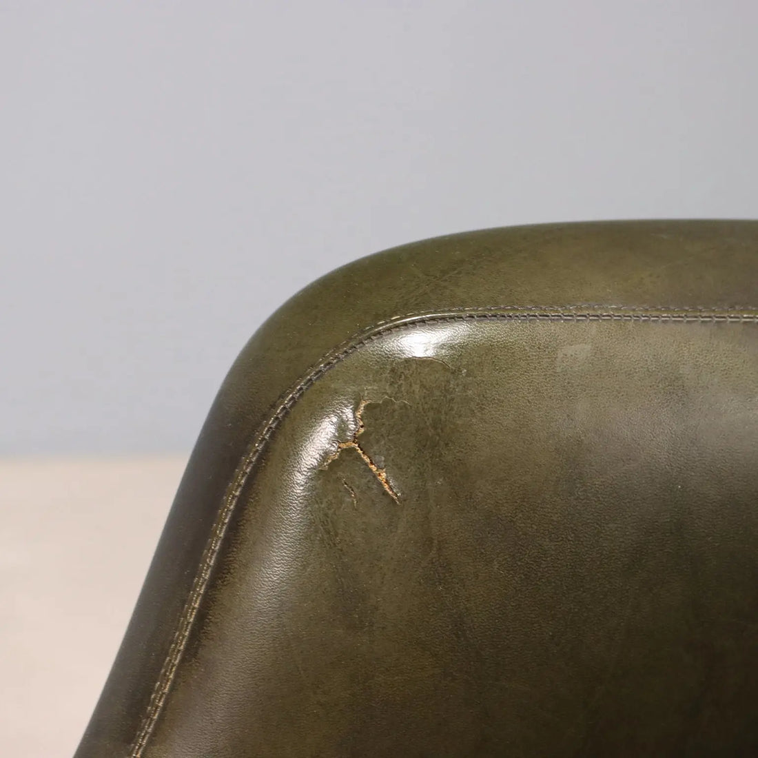 Vintage Armchair Leatherette Chromed Metal Design Italy 1960s | Modernism | Chairs