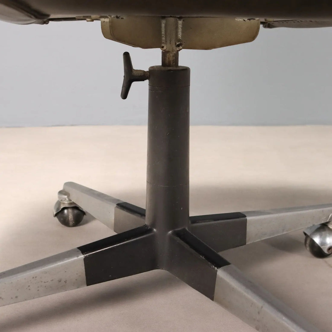 Vintage Armchair Leatherette Chromed Metal Design Italy 1960s | Modernism | Chairs