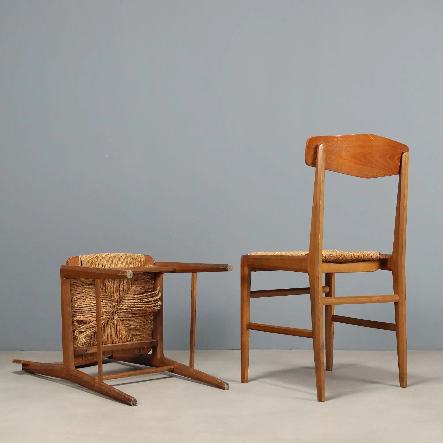 Vintage Chairs Beech Curved Plywood Design Italy 1950s | Modernism | Chairs