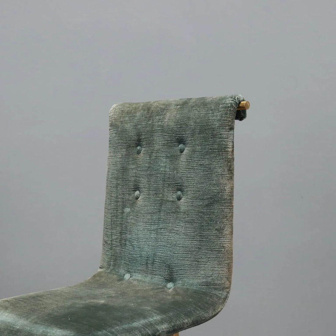 Vintage Chairs Brass-Plated Metal Fabric Design Italy 1960s | Modernism | Chairs