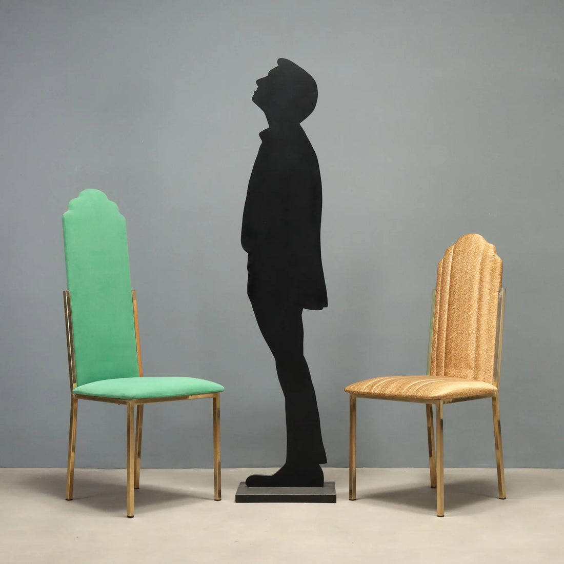 Vintage Chairs Maison Jensen Sabot Design Alain Delon 1970s