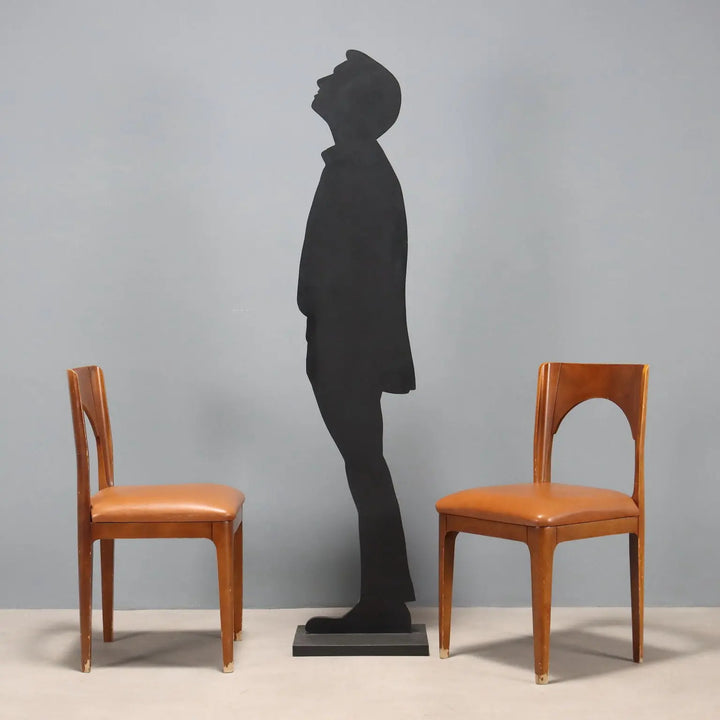 Vintage Chairs Beech Foam Leatherette Design Italy 1970s-1980s | Modernism | Chairs