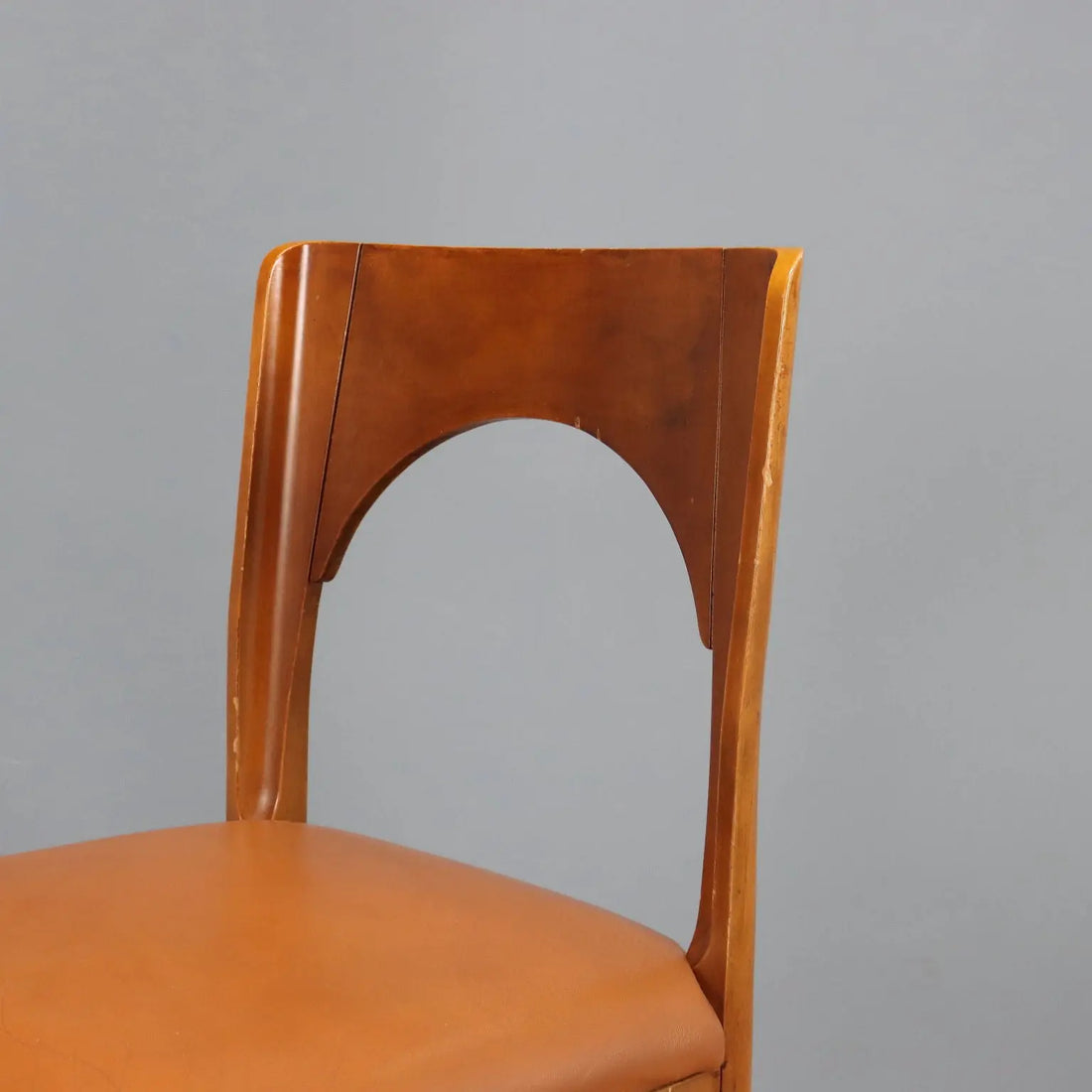Vintage Chairs Beech Foam Leatherette Design Italy 1970s-1980s | Modernism | Chairs