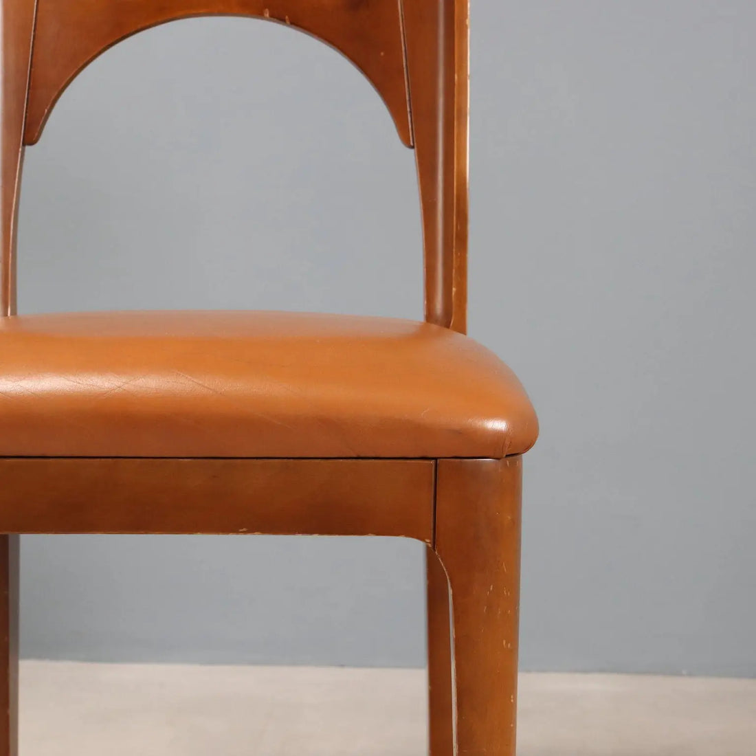Vintage Chairs Beech Foam Leatherette Design Italy 1970s-1980s | Modernism | Chairs