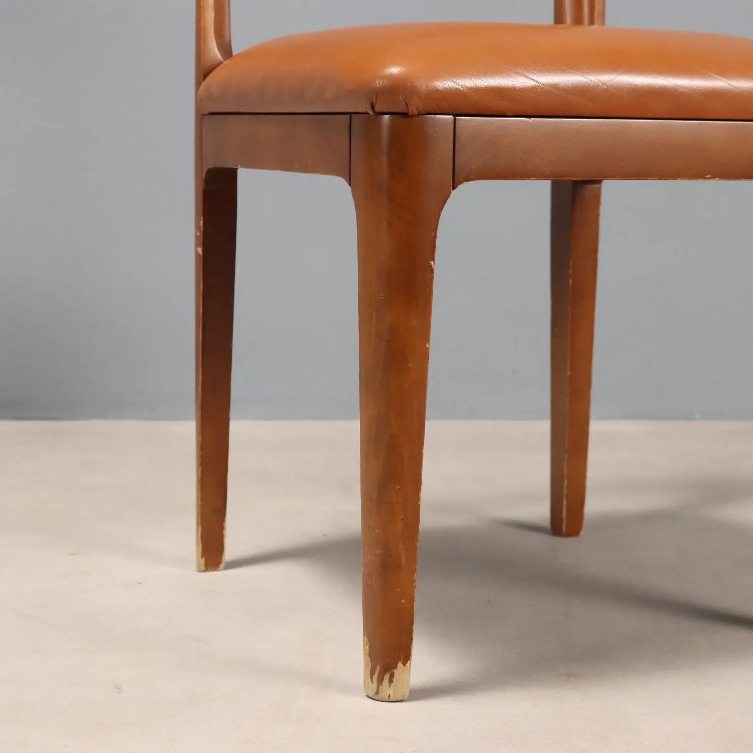 Vintage Chairs Beech Foam Leatherette Design Italy 1970s-1980s | Modernism | Chairs